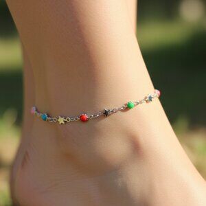 "Minimalist Anklet, Sleek & Modern Design, Women’s Fashion, YC110055-A